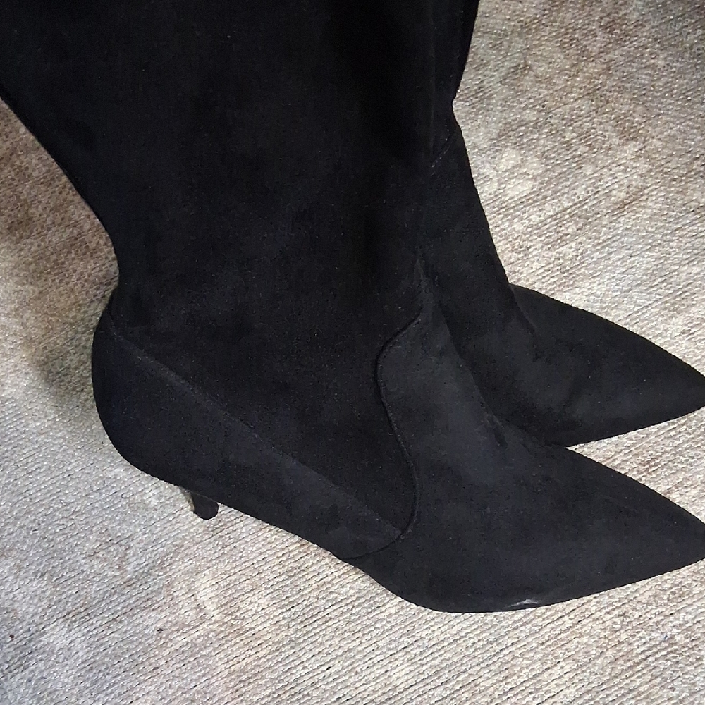 Nine West Black Heeled Boots